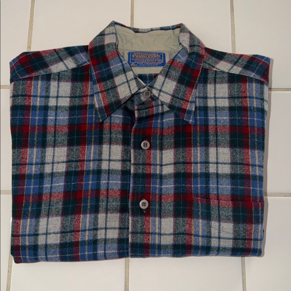 Pendleton short sleeve board shirt wool button down M 🐈‍⬛